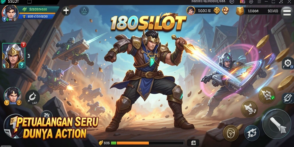 Tampilan seru gameplay action dalam 180SLOT yang mengasyikkan.