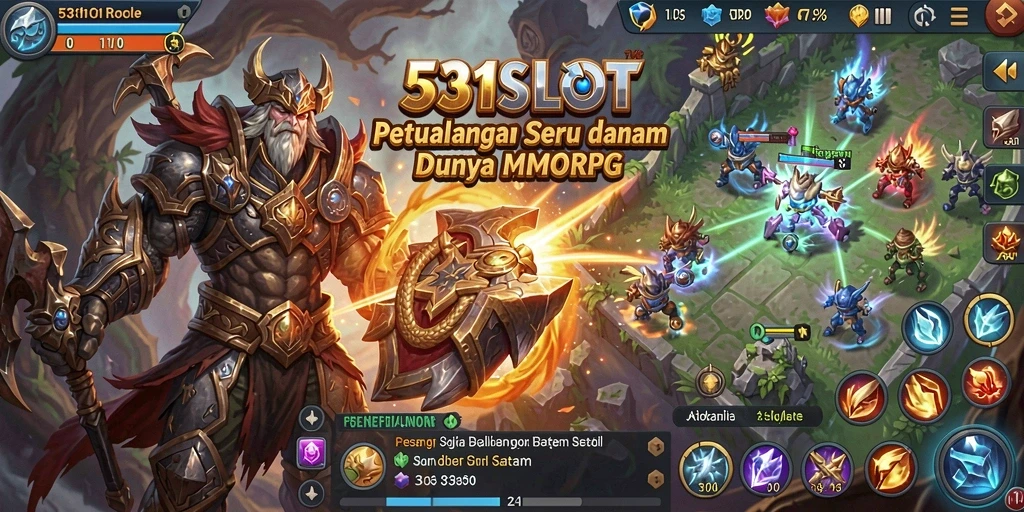 Tampilan gameplay seru dalam dunia MMORPG 531SLOT.