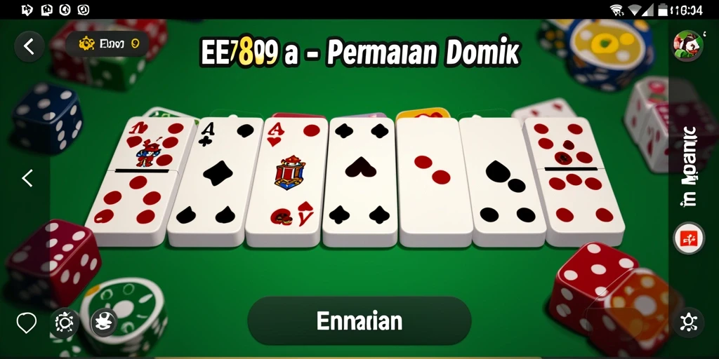 Screenshot gameplay Domino EE789 yang menarik dan seru.