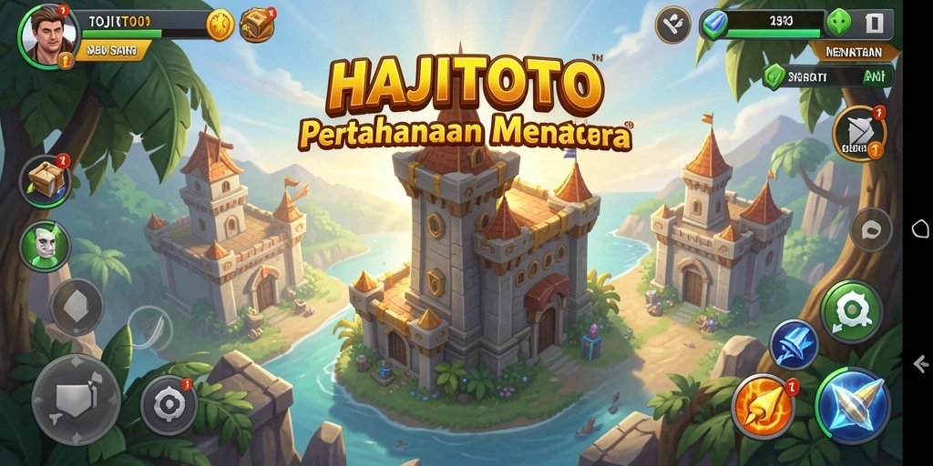 Screenshot utama HAJITOTO menampilkan aksi seru dalam gameplay Tower Defense.