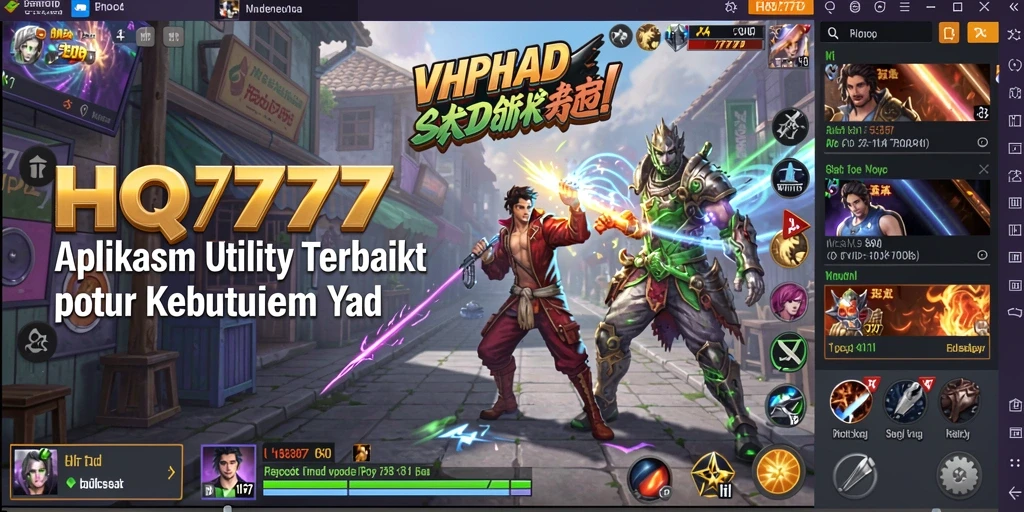 Screenshot utama HQ777 menampilkan antarmuka aplikasi Utility yang user-friendly.