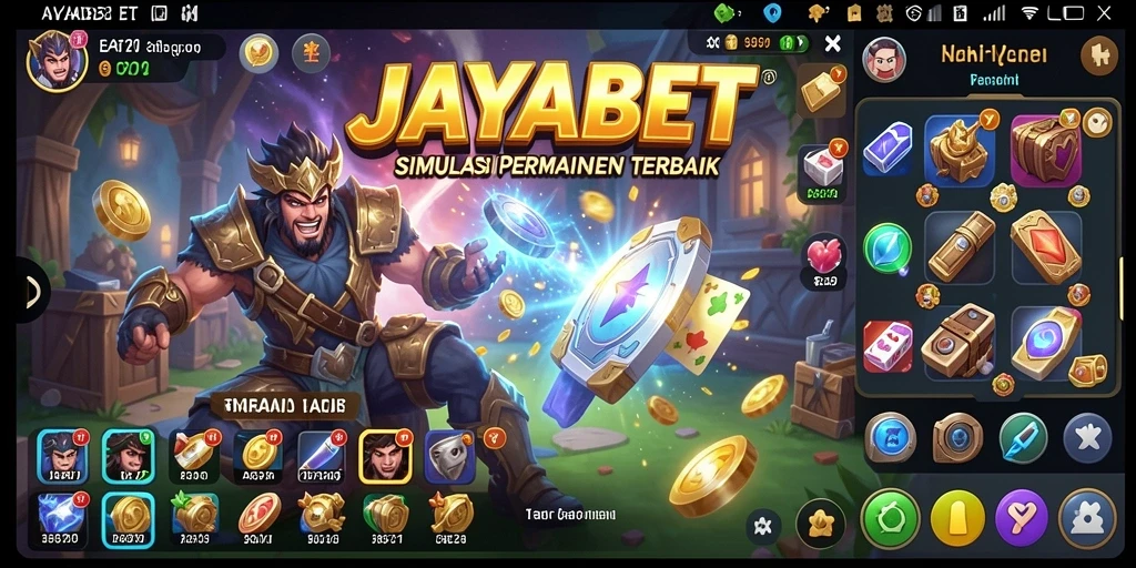 Screenshot utama JAYABET menampilkan aksi gameplay simulasi yang mendalam.