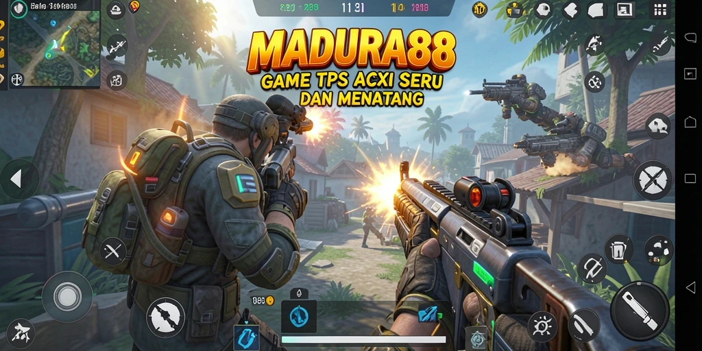 Tampilan gameplay TPS yang seru di MADURA88.