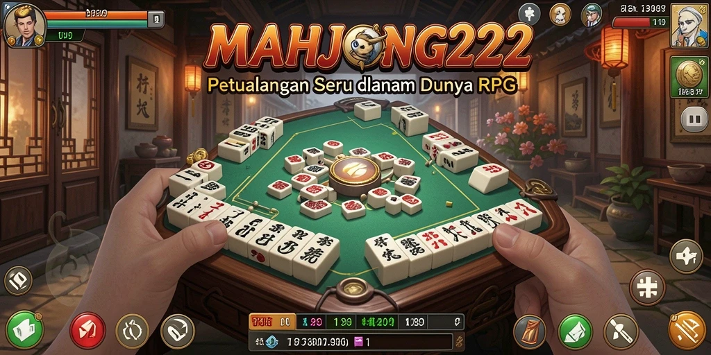 Tampilan grafis seru dari gameplay RPG di MAHJONG222.