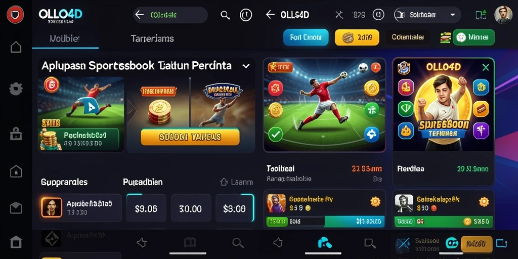 Screenshot utama OLLO4D menampilkan tampilan taruhan olahraga yang menarik.