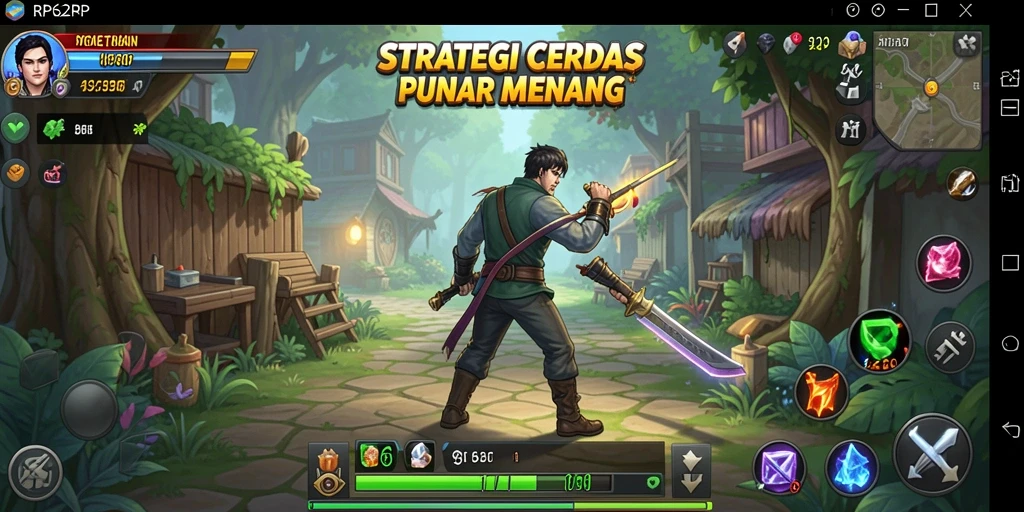 Tampilan gameplay strategis yang menegangkan di RP62RP.